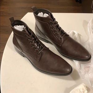 Faux leather boots size 13